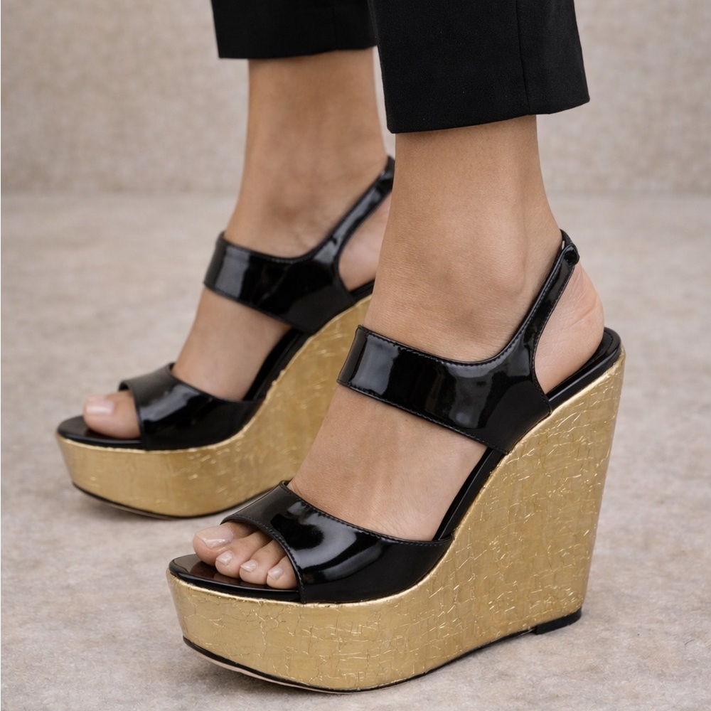 Alice + Olivia Savannah Platform Wedge Sandals